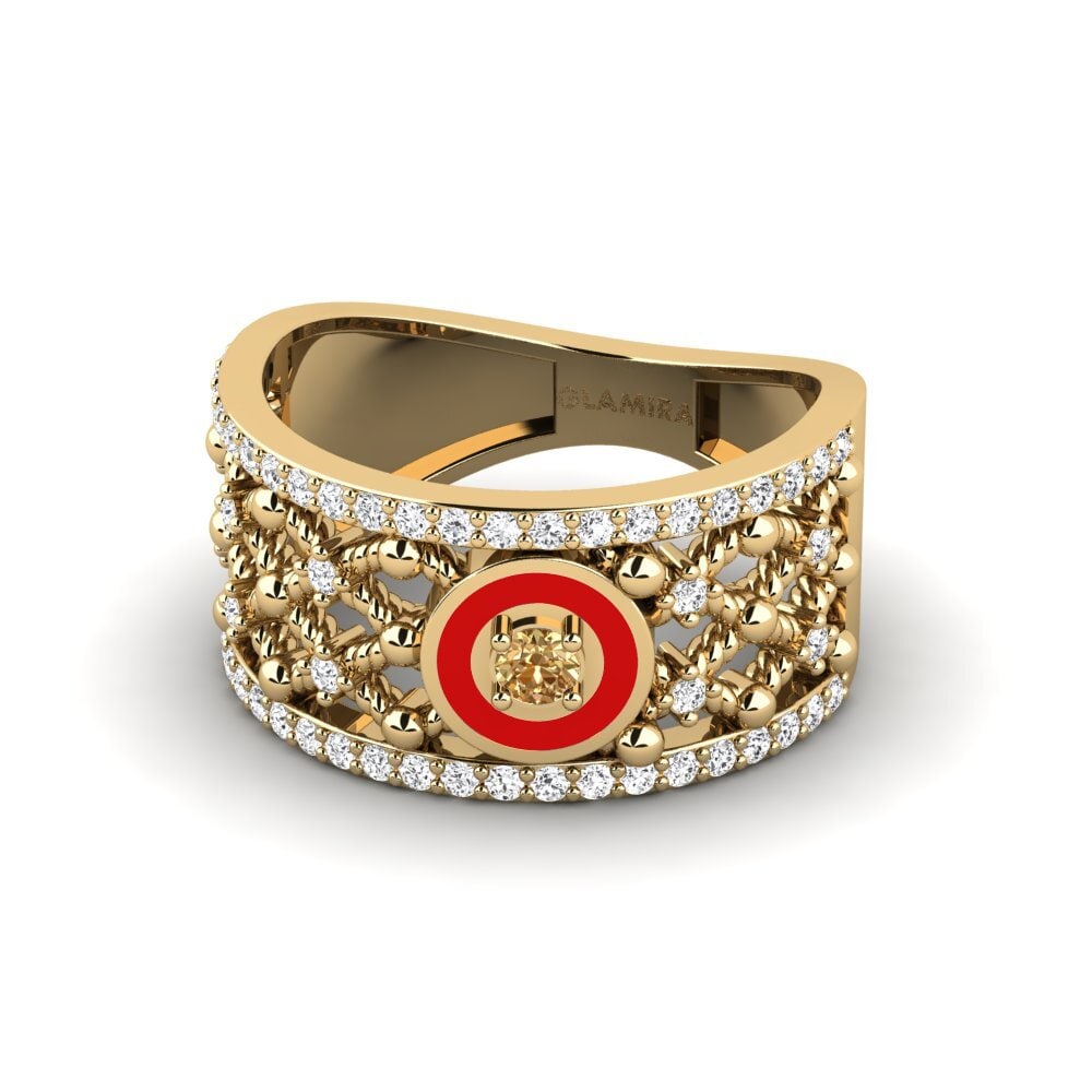 Brauner Diamant Ring Issano