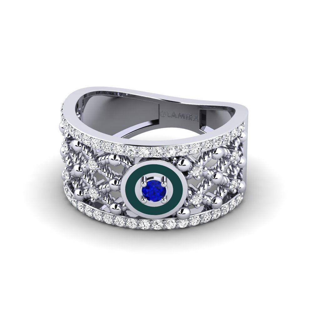 950 Platin Ring Issano