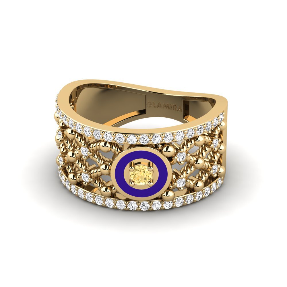 Yellow Diamond Ring Issano