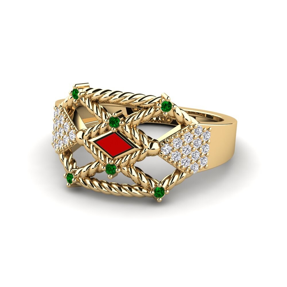 Grüner Zirkonia Ring Isseneru