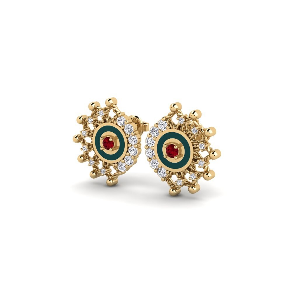 ruby-zirconia Women's ต่างหู Ituni