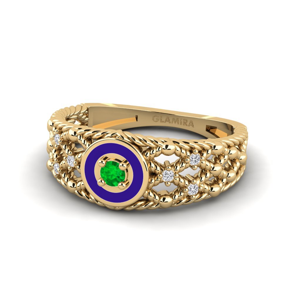 Gelbgold 585 Ring Jambajeli