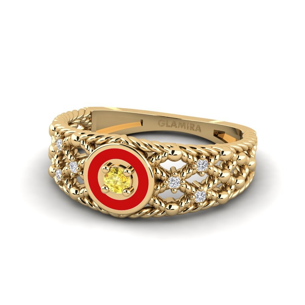 Gelber Saphir Ring Jambajeli