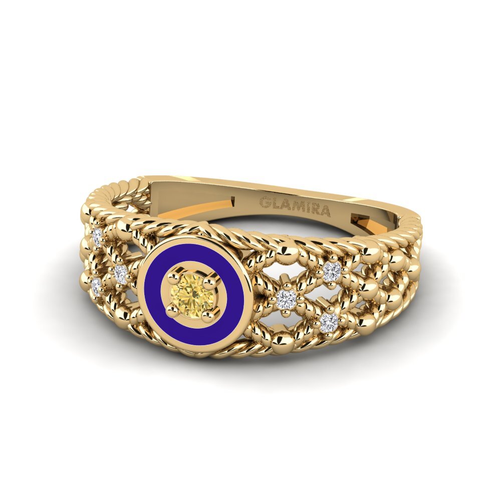 Gelber Diamant Ring Jambajeli