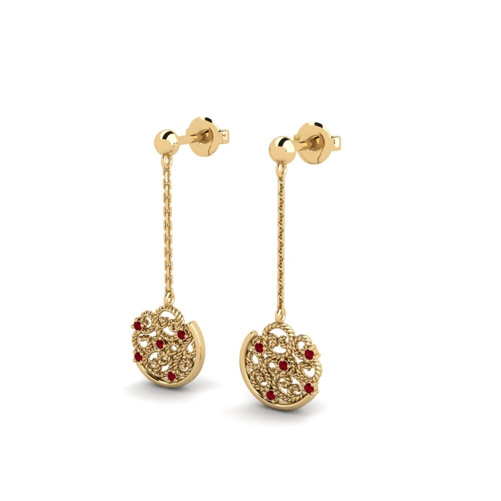 ruby-zirconia Women's ต่างหู Kamares