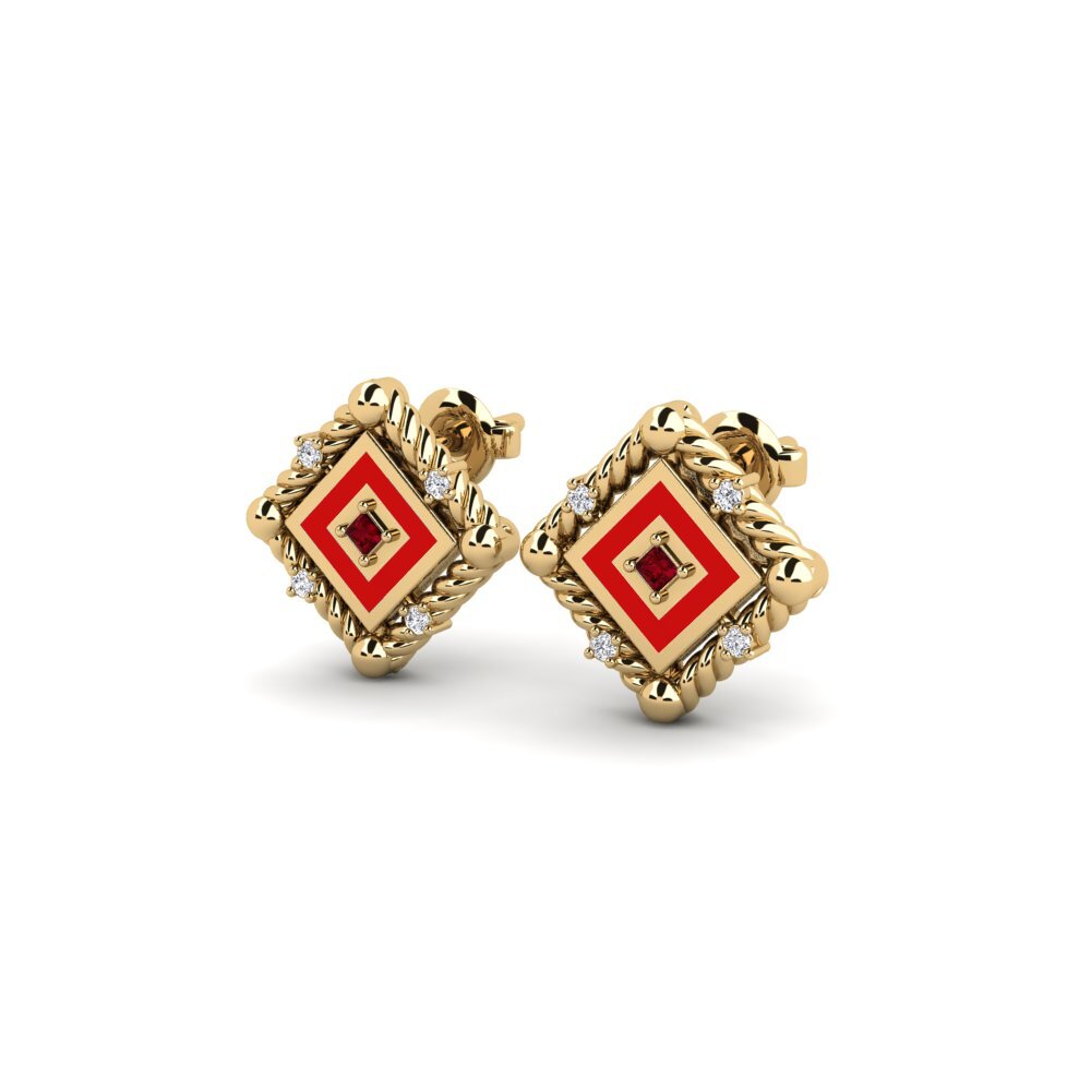 Red Zirconia Women's Earring Lafiagi