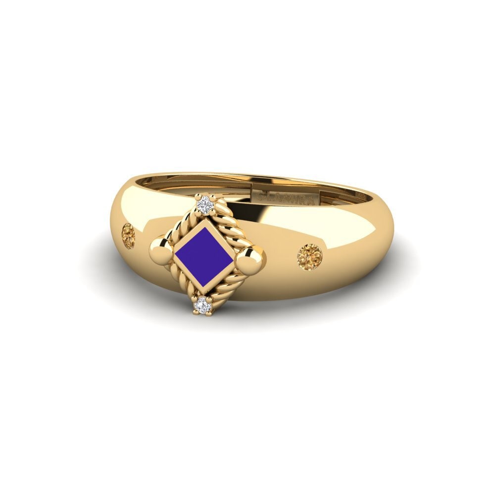 Brauner Diamant Ring Leduc