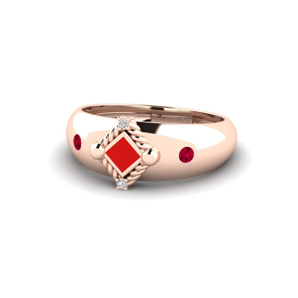 Rotgold 375 Ring Leduc