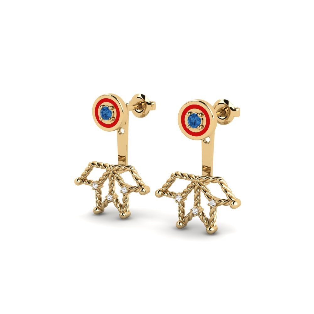 Dark Blue Zirconia Women's Earring Mahdia
