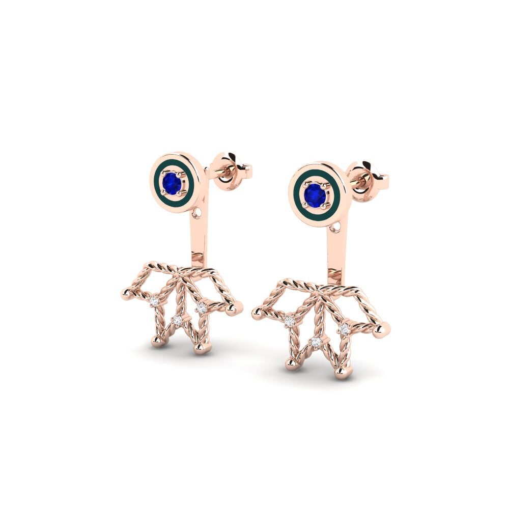 18k Oro Rosa Pendiente de mujer Mahdia