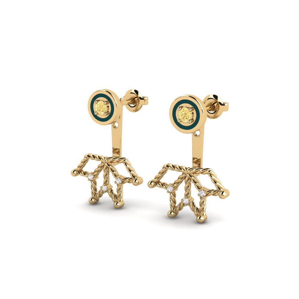 Yellow Diamond Women's Earring Mahdia