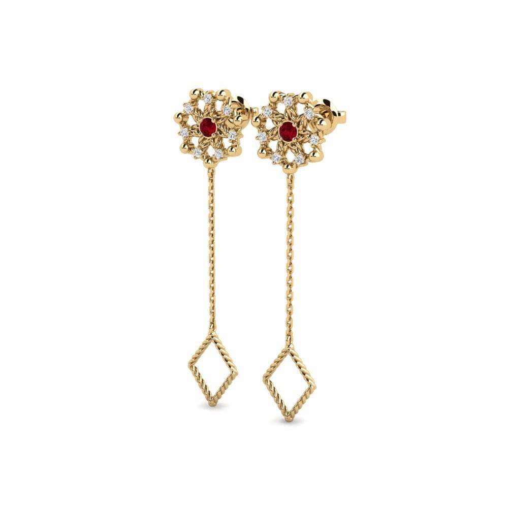 ruby-zirconia Women's ต่างหู Narok