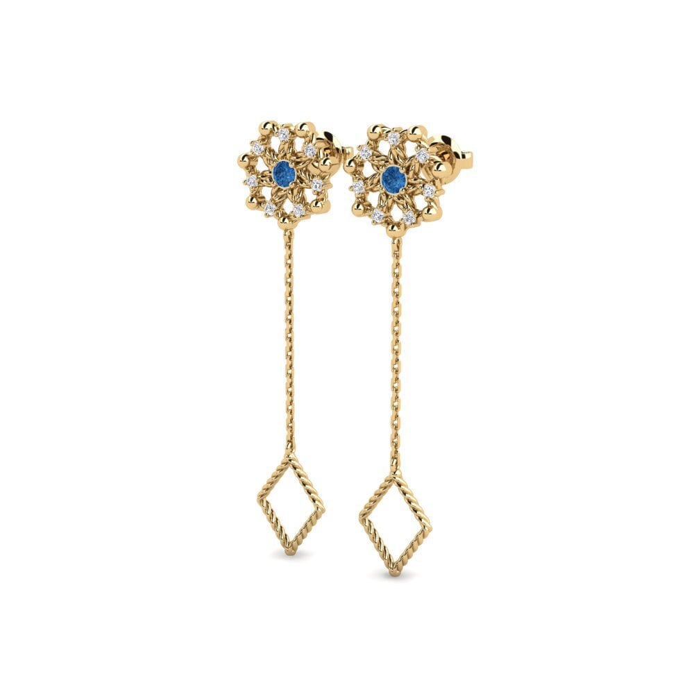 sapphire-zirconia Women's ต่างหู Narok