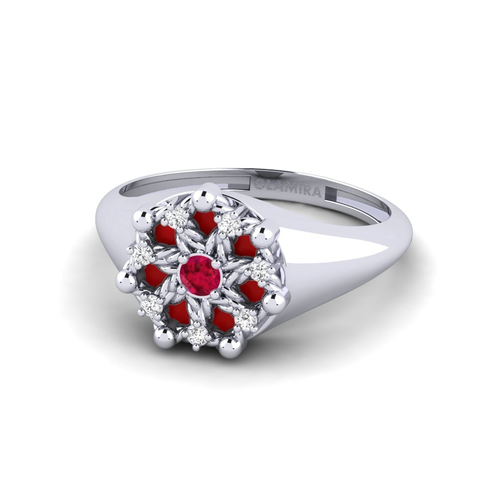 9ct White Gold Ring Negril