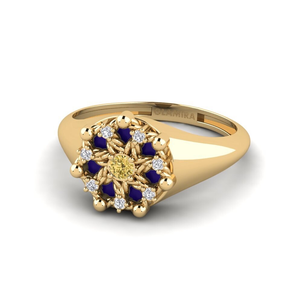 Gelber Diamant Ring Negril