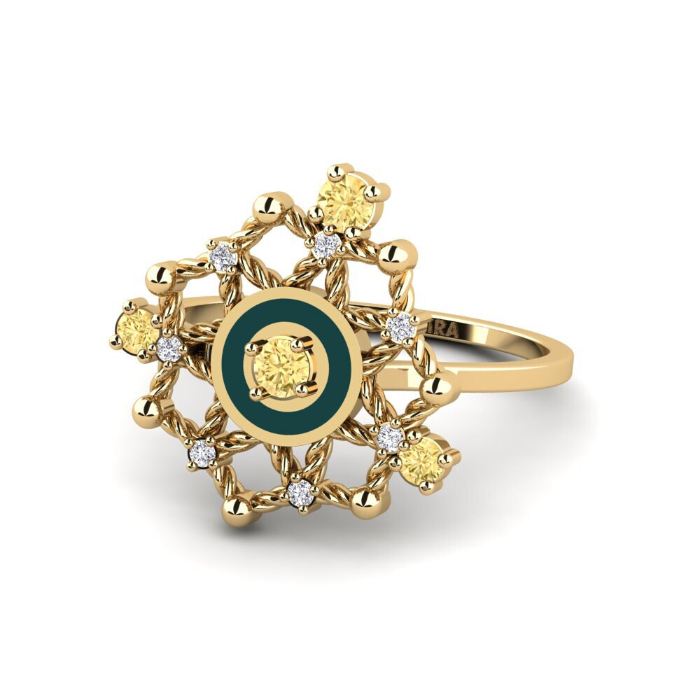 Gelber Diamant Ring Sanyang