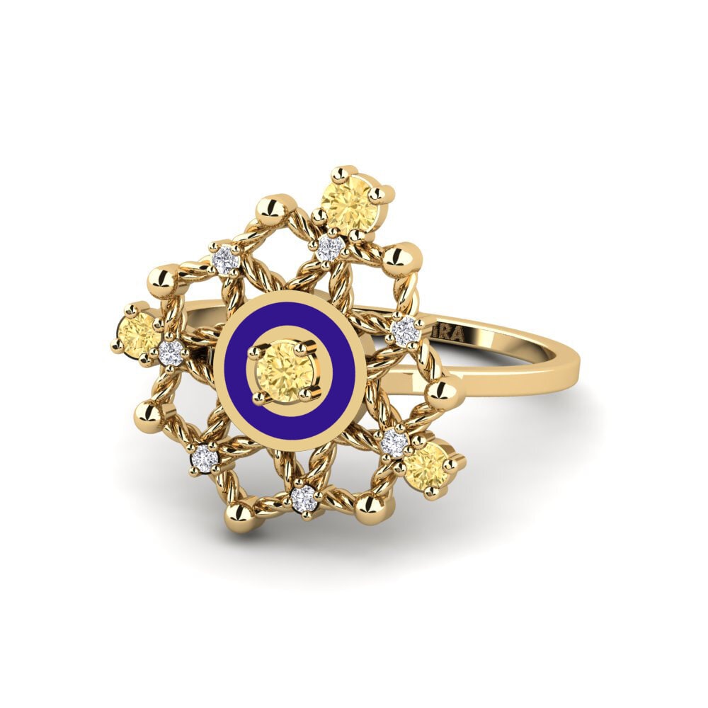 Gelber Diamant Ring Sanyang