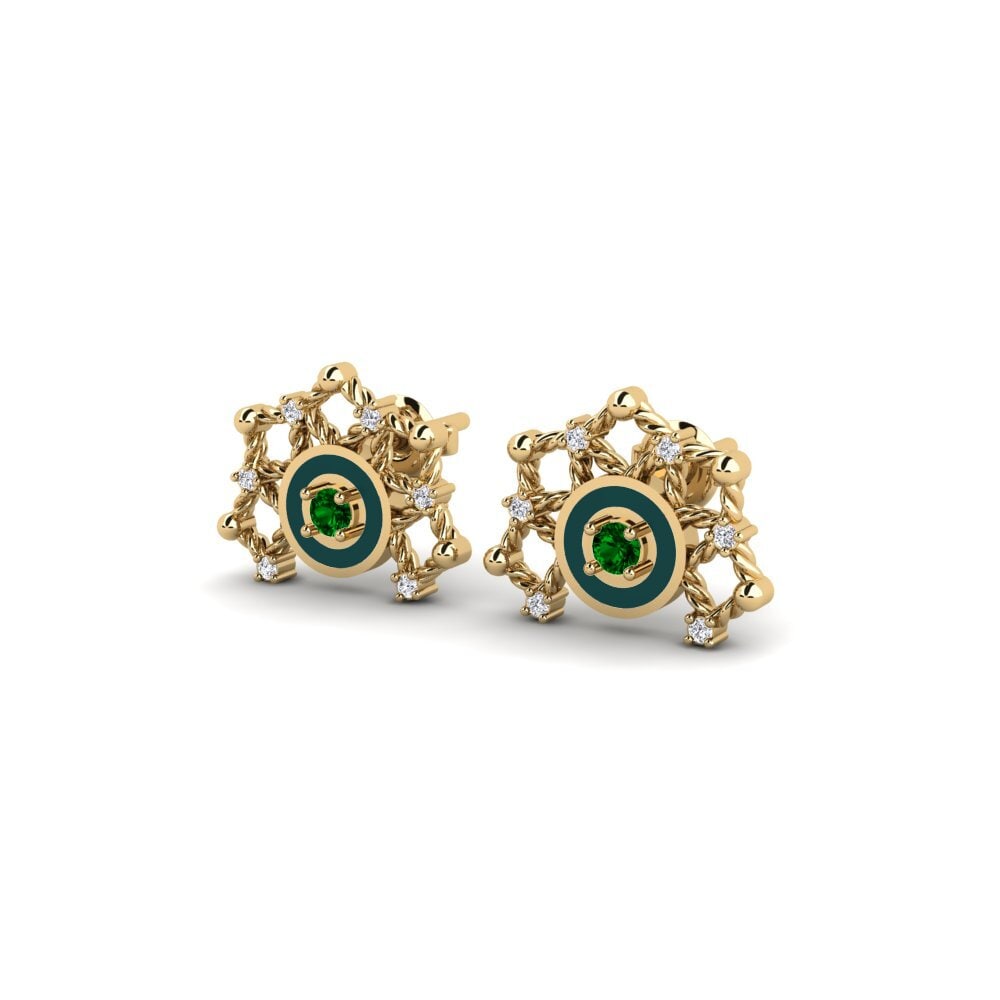 Circonita Verde Pendiente de mujer Suddie - A