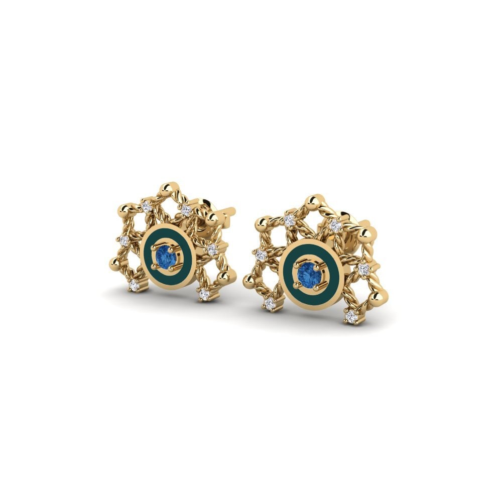 sapphire-zirconia Women's ต่างหู Suddie - A