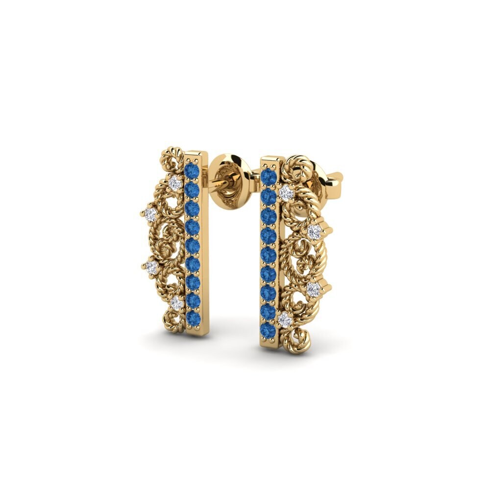 sapphire-zirconia Women's ต่างหู Ambracia