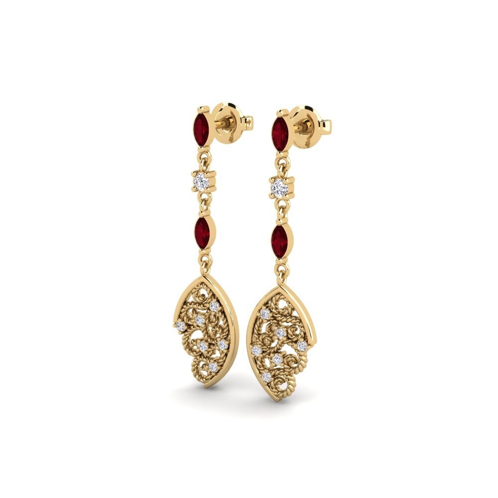 ruby-zirconia Women's ต่างหู Apsaros - B