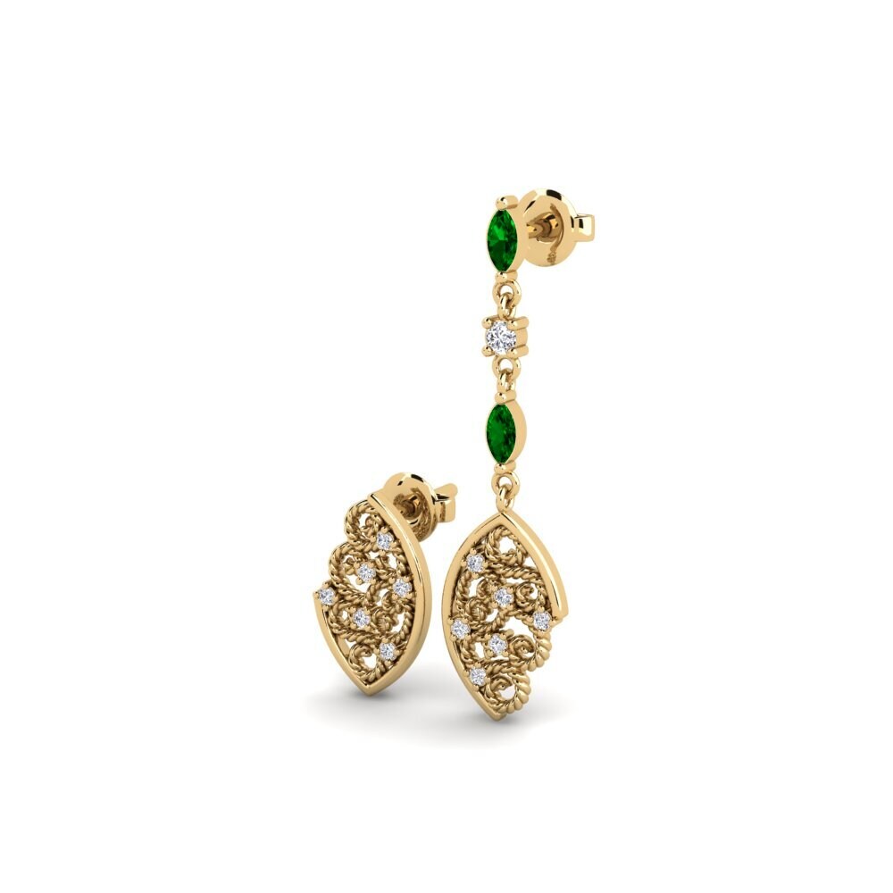 Circonita Verde Pendiente de mujer Apsaros - SET