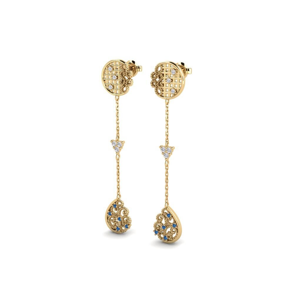 sapphire-zirconia Women's ต่างหู Berkilavan