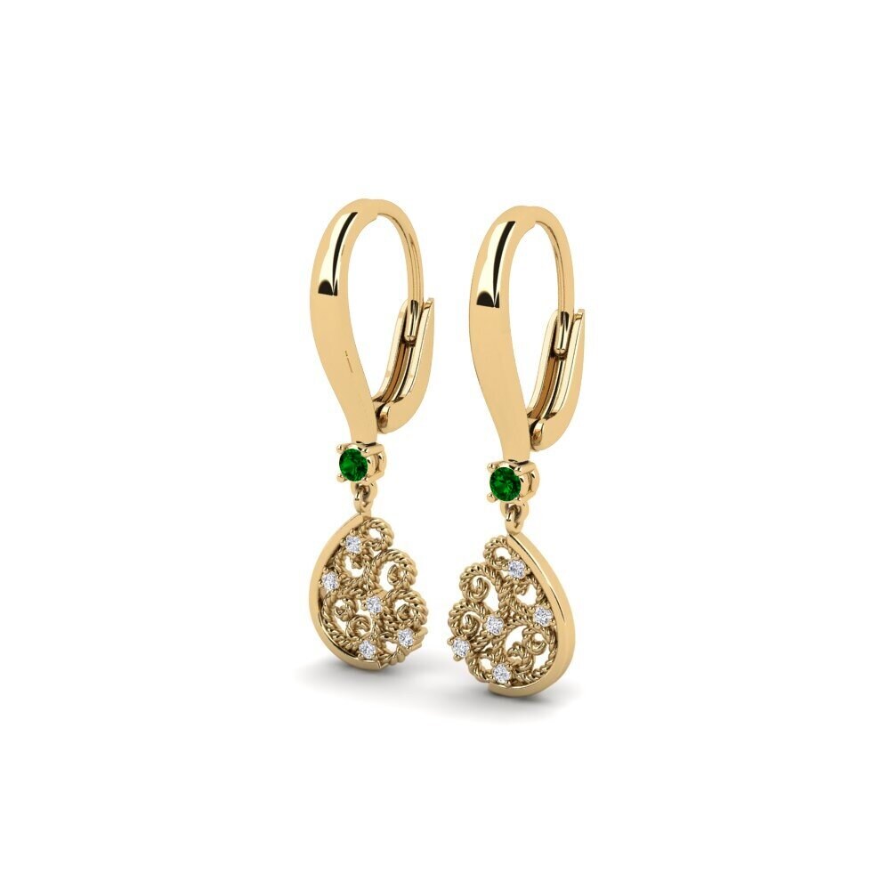 Circonita Verde Pendiente de mujer Bouthrot