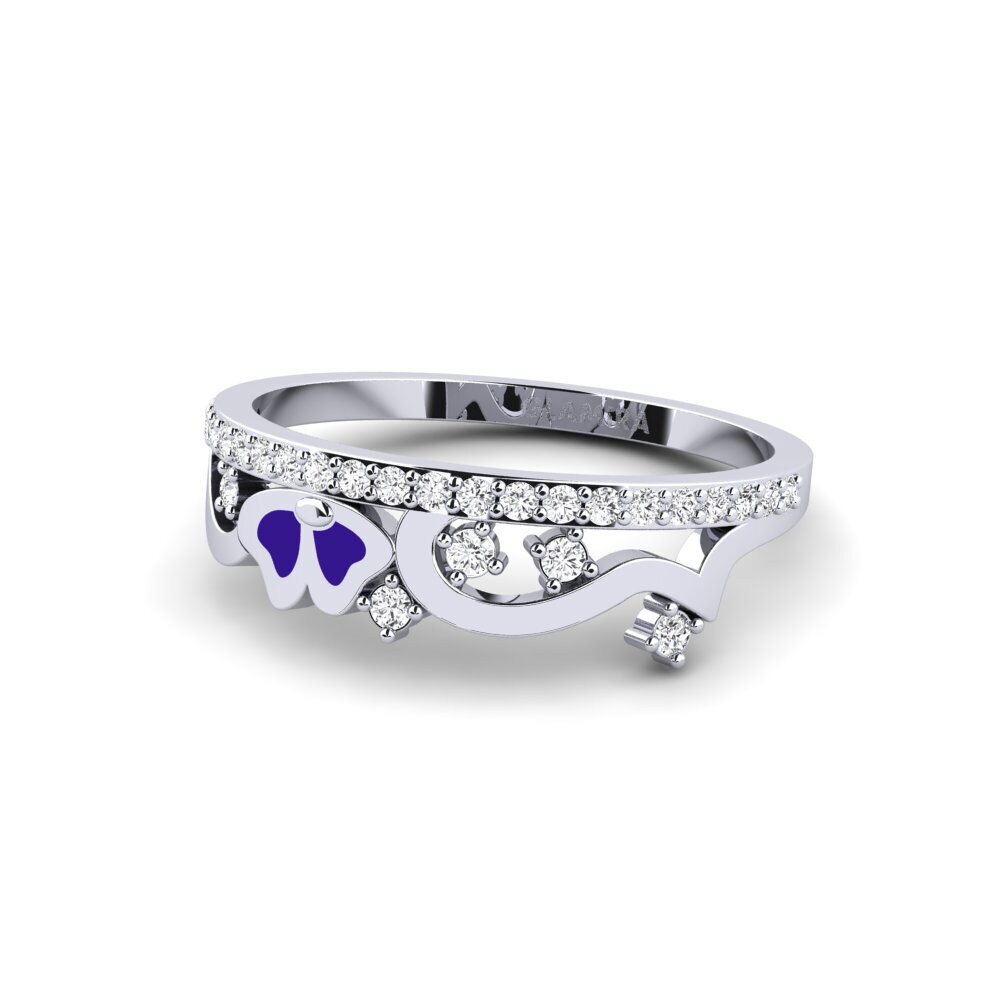Saphir Blanc Bague Contribution