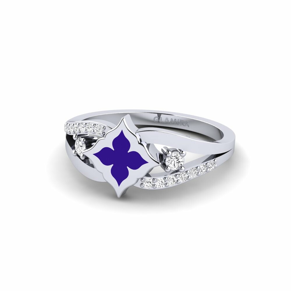 Saphir Blanc Bague Convention