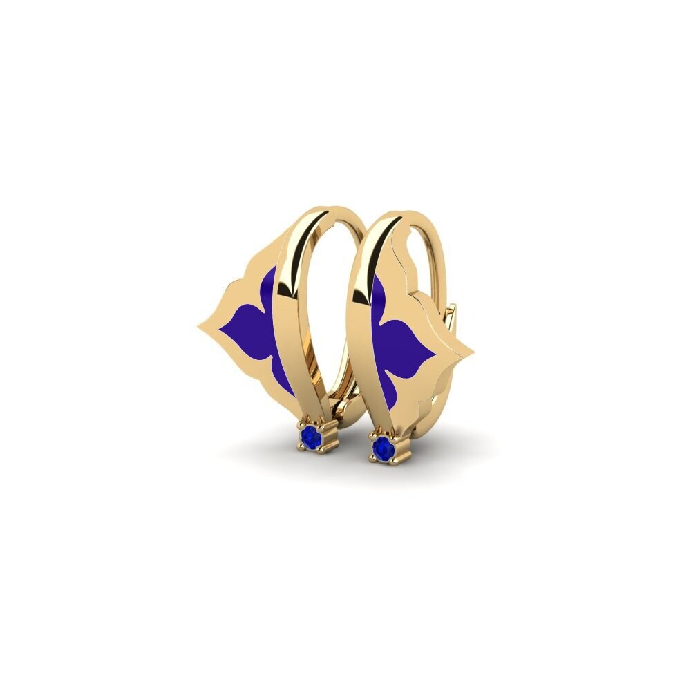 Gelbgold 750 Damen ohrring Correspondence