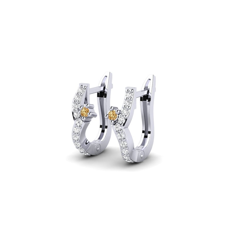 Diamante Marrón Pendiente de mujer Corresponding
