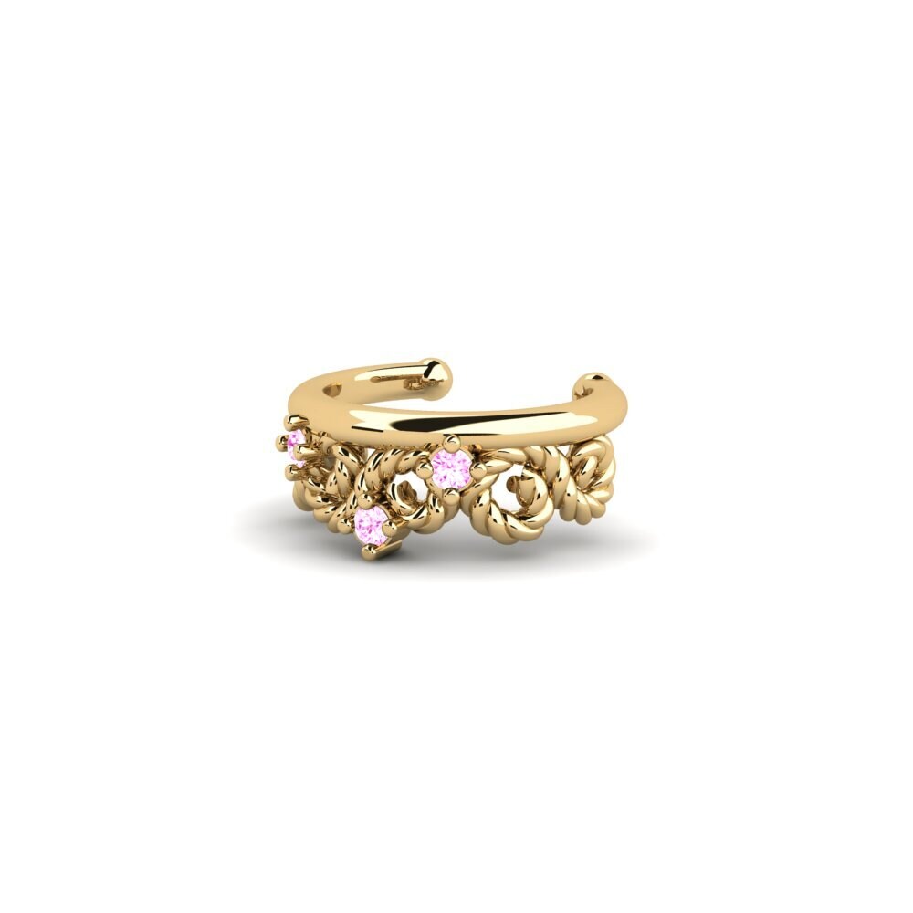 Safira Rosa Brincos Feminino Demetrias