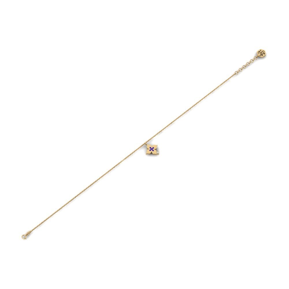 14k Oro Amarillo Pulsera de Mujer Demonstrator