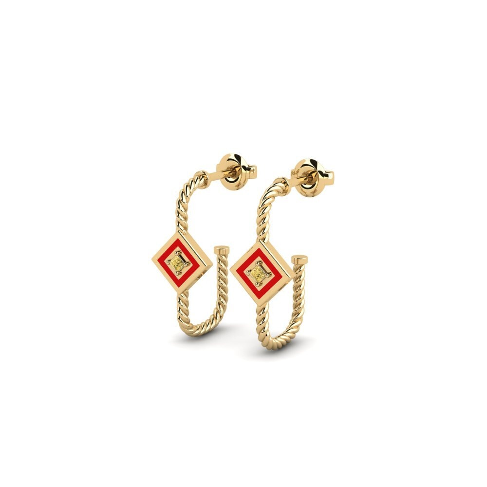 Yellow Diamond Women's Earring Moyale