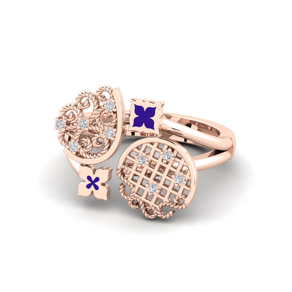 Rotgold 585 Ring Sequentially