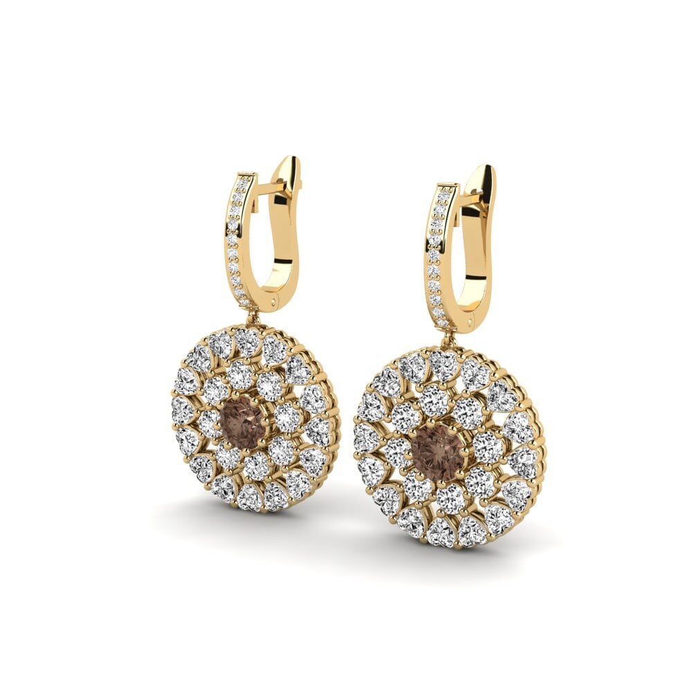Quartz Fumé Boucle d'oreille femme Ais