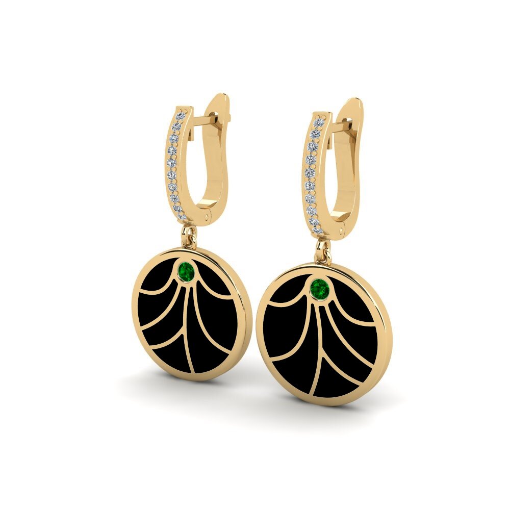 Zircone Verde Orecchino da donna Asquam