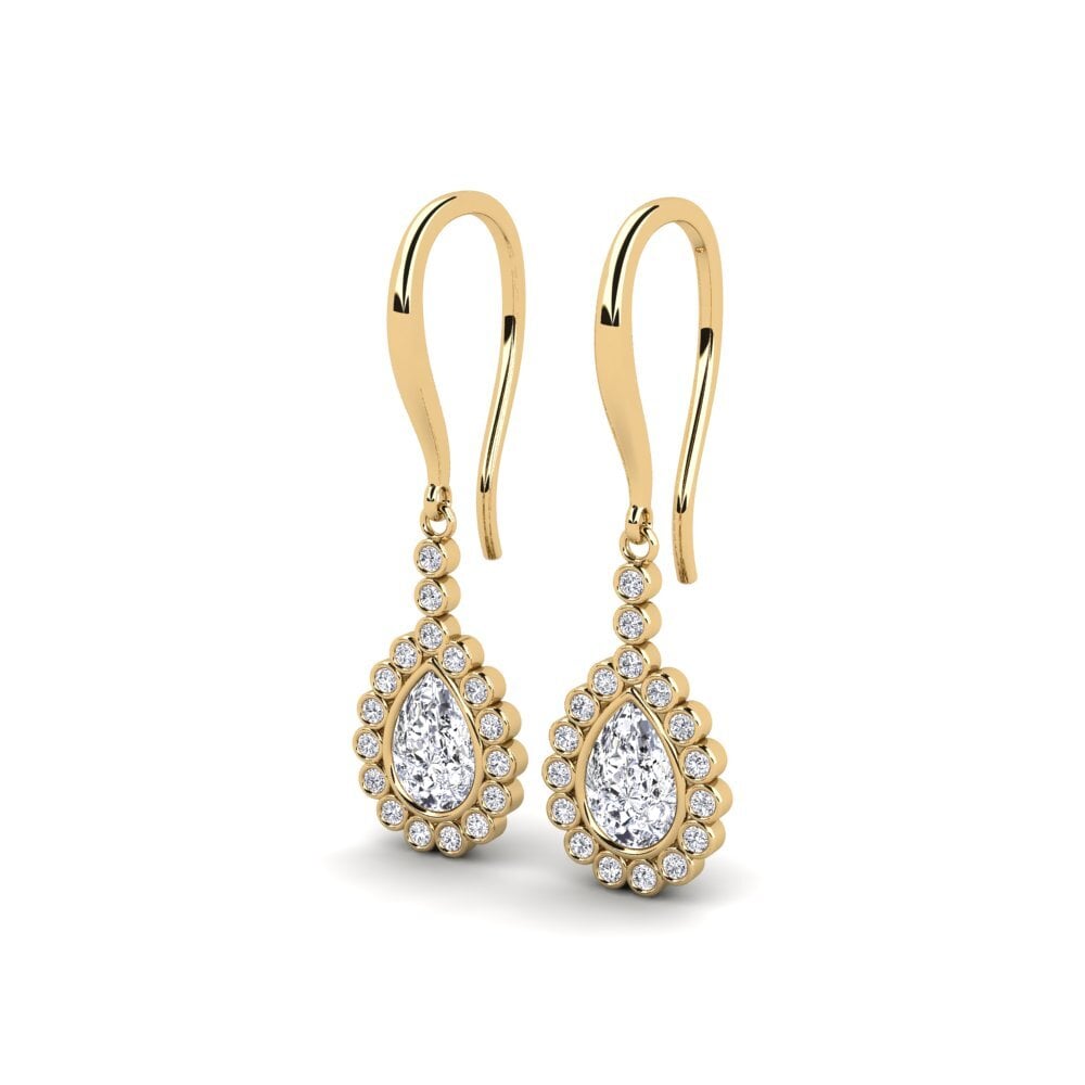 Diamant De Synthèse Boucle d'oreille femme Aste
