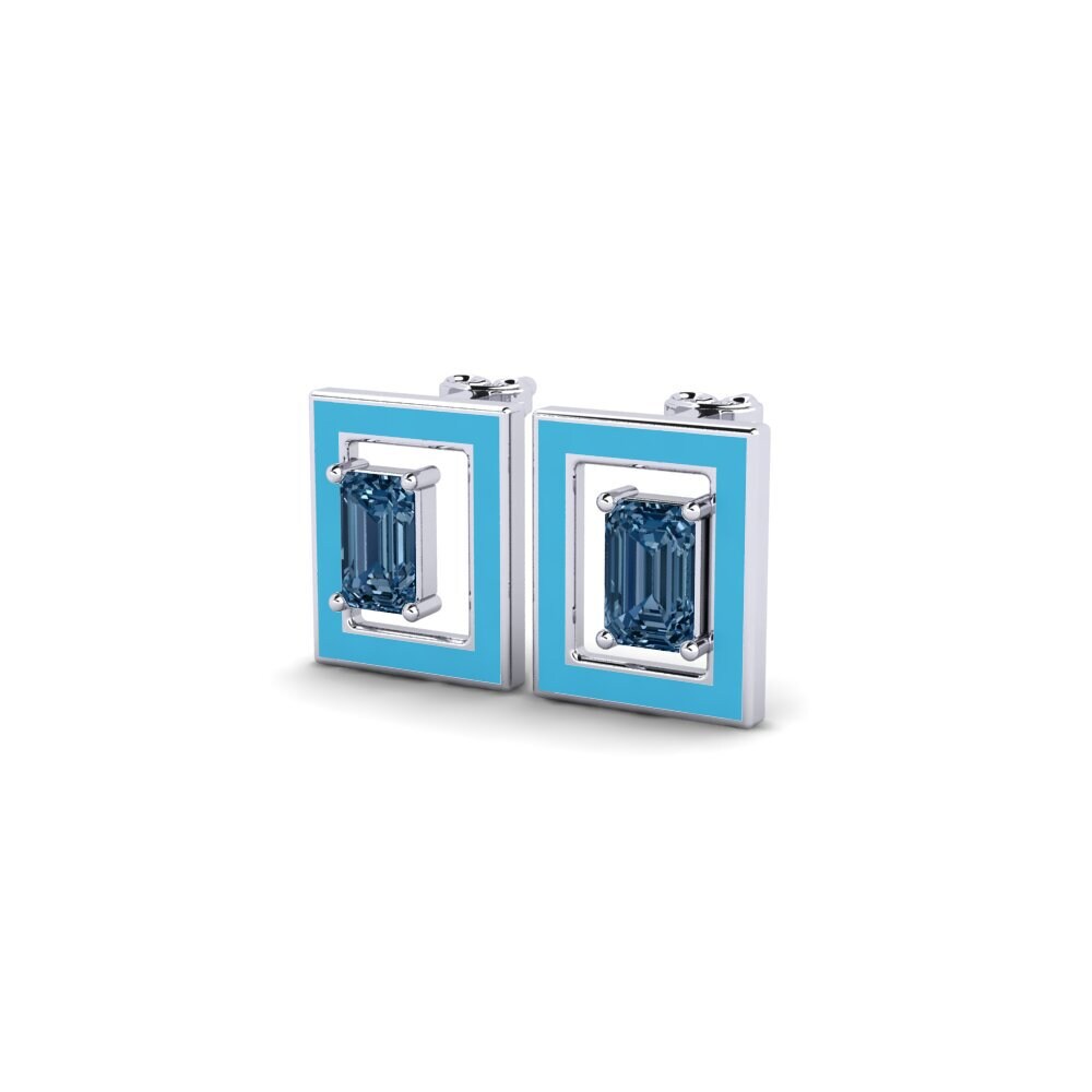 Diamante Azul Pendiente de mujer Cactuss