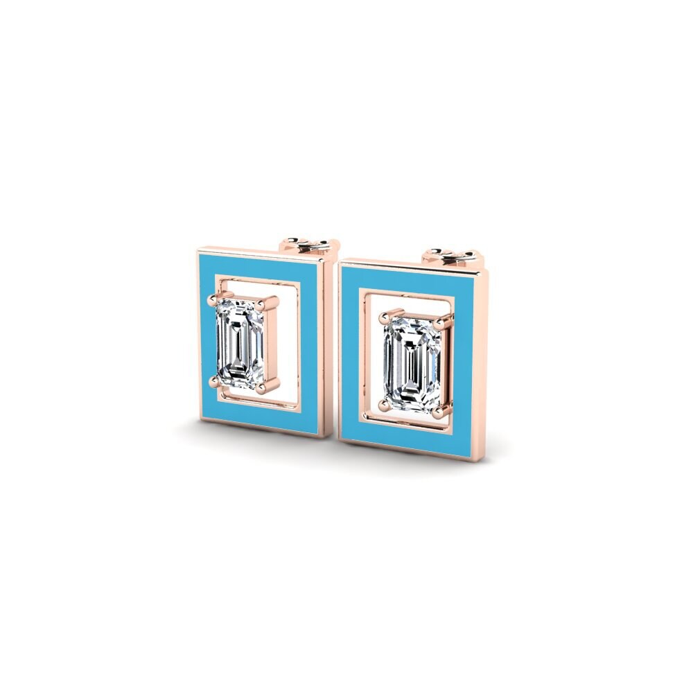 14k Oro Rosa Pendiente de mujer Cactuss