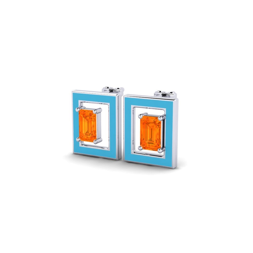 Orange Sapphire Women's Earring Cactuss