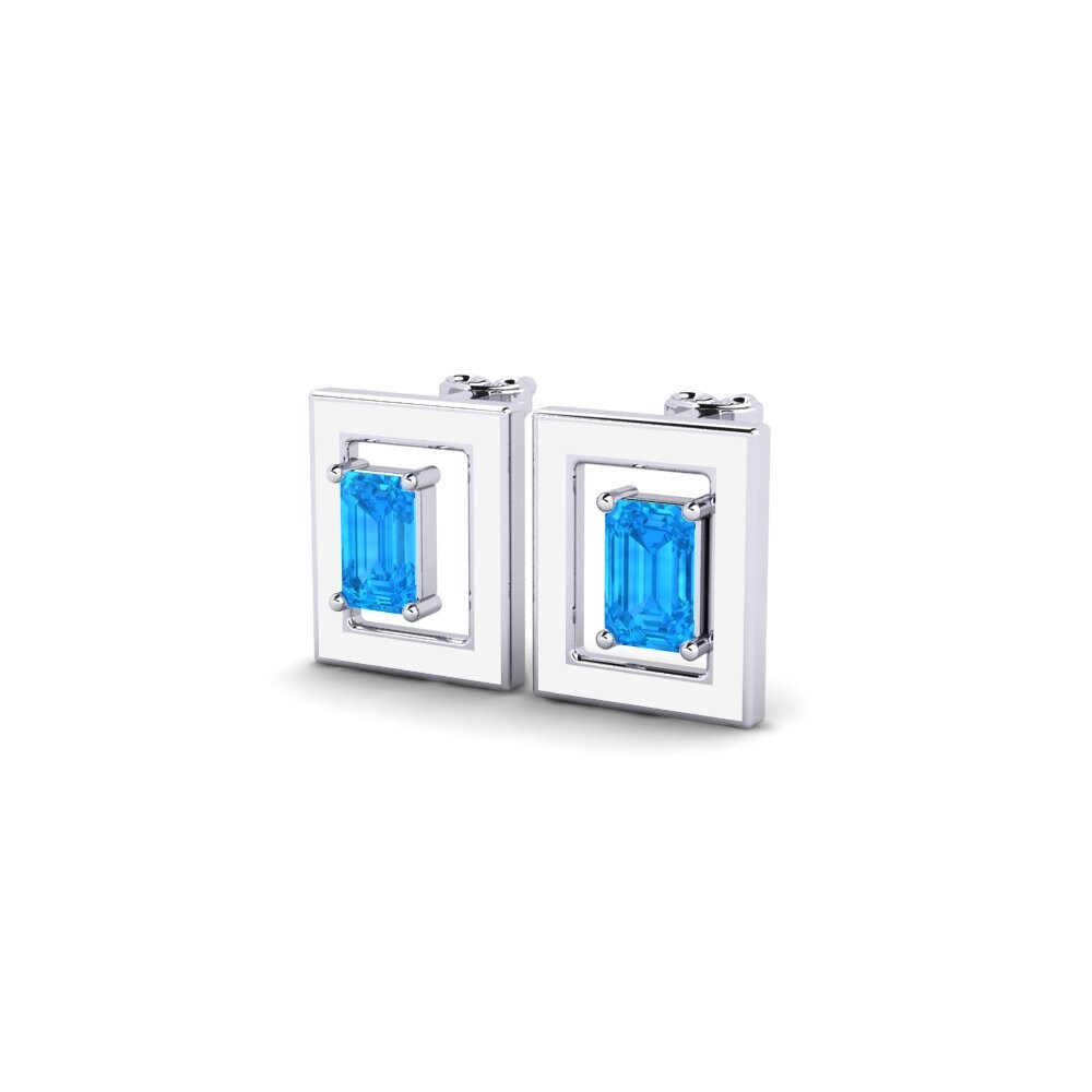 Topazio Azzurro Orecchino da donna Cactuss