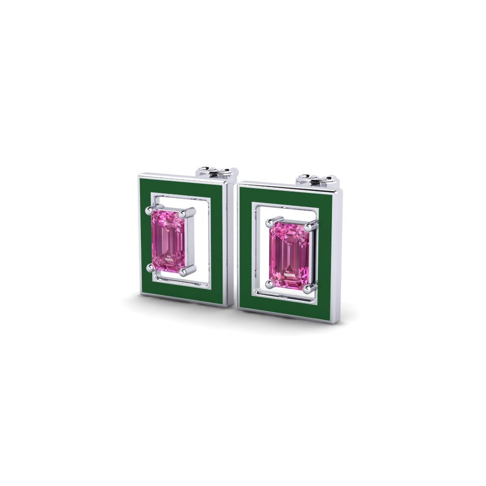 Topacio Rosa Pendiente de mujer Cactuss