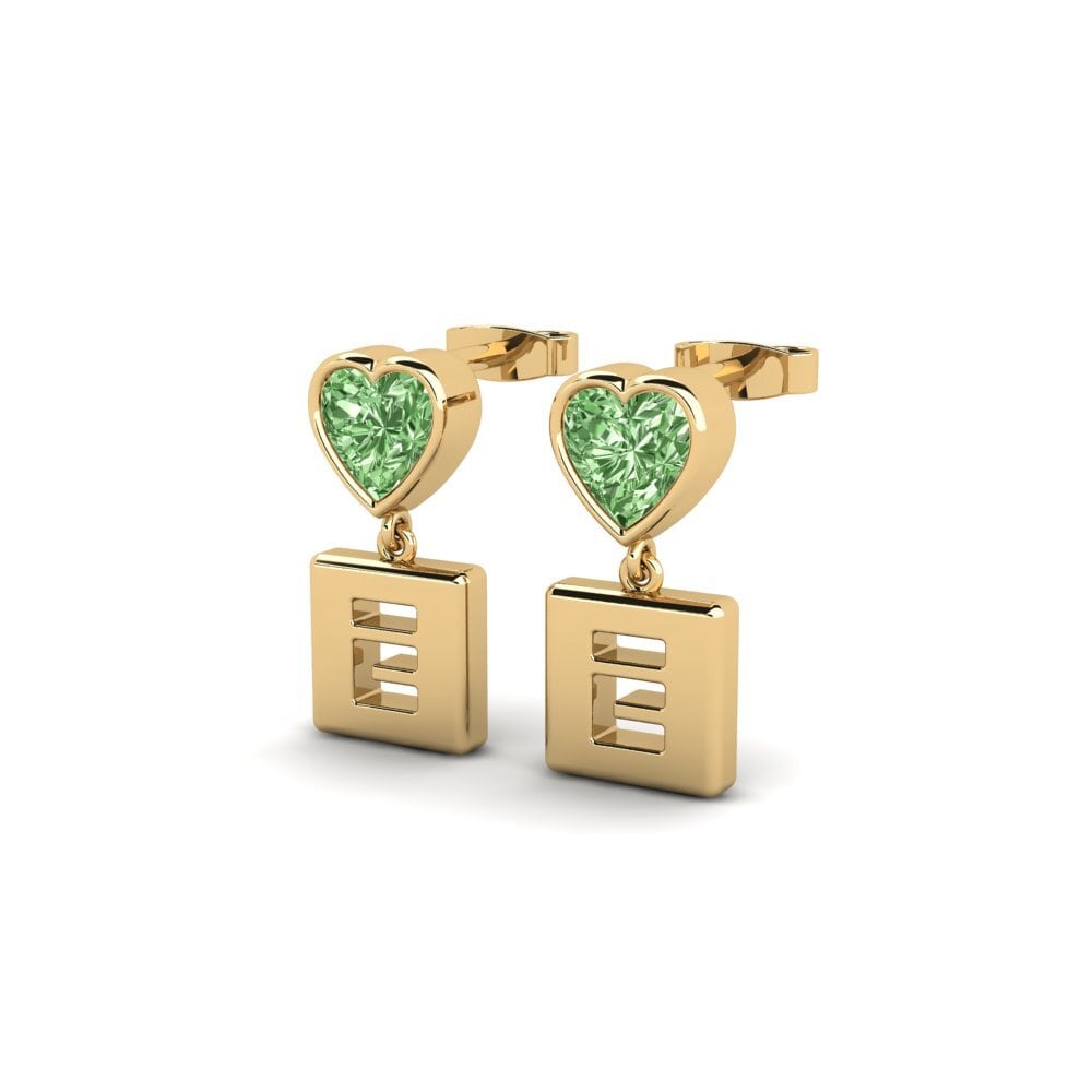 Green Diamond Women's Earring Camminare - E