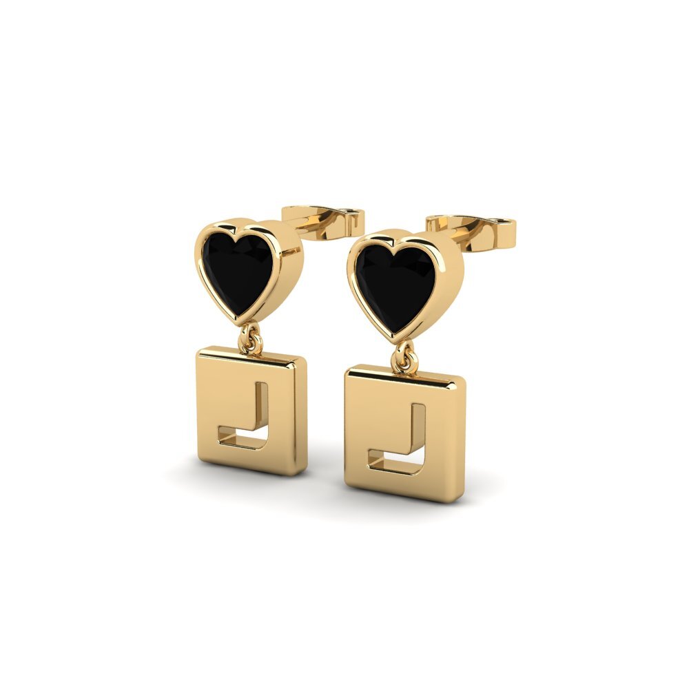 Black Sapphire Women's Earring Camminare - J