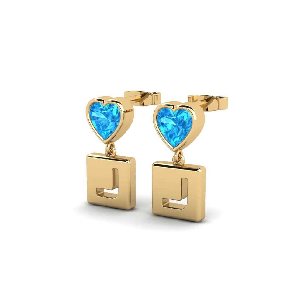 Blue Topaz Women's Earring Camminare - J