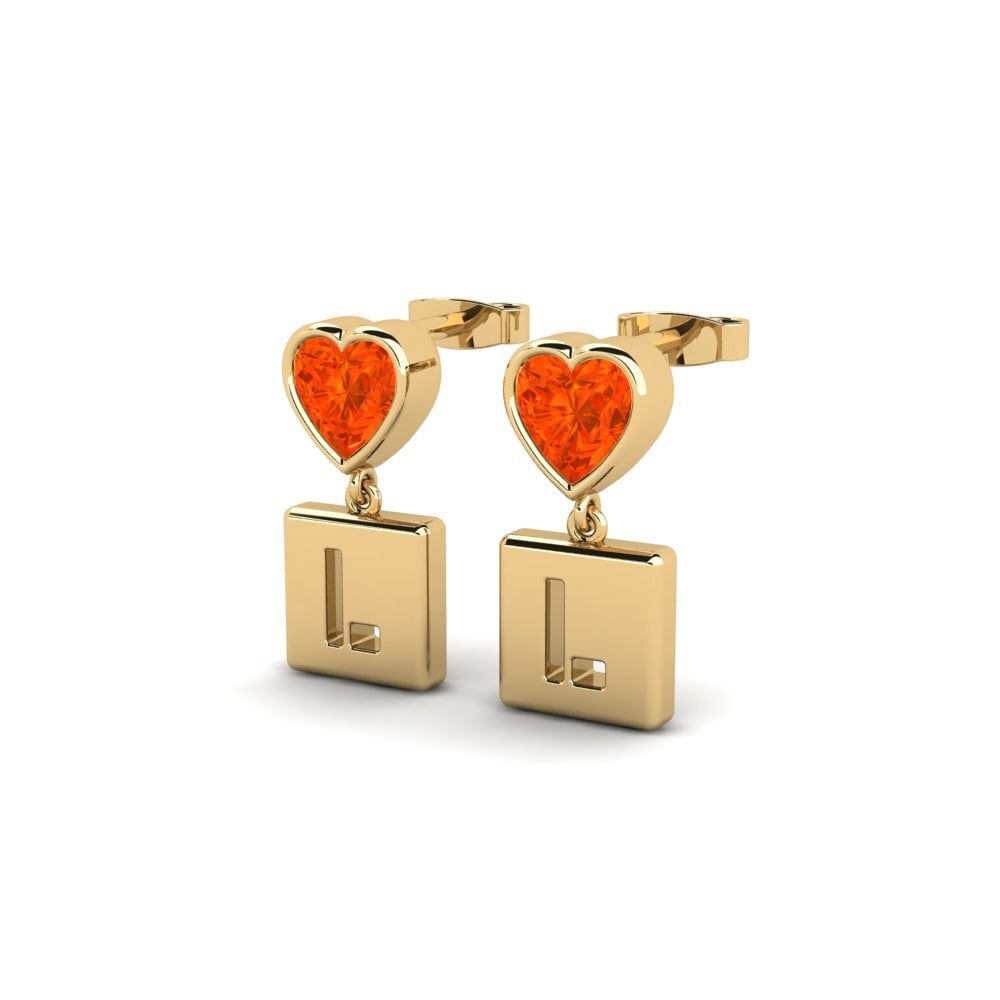 Fire Opal Women's Earring Camminare - L