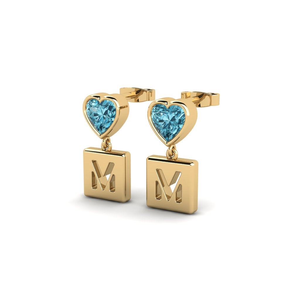 Blue Zircon Women's Earring Camminare - M
