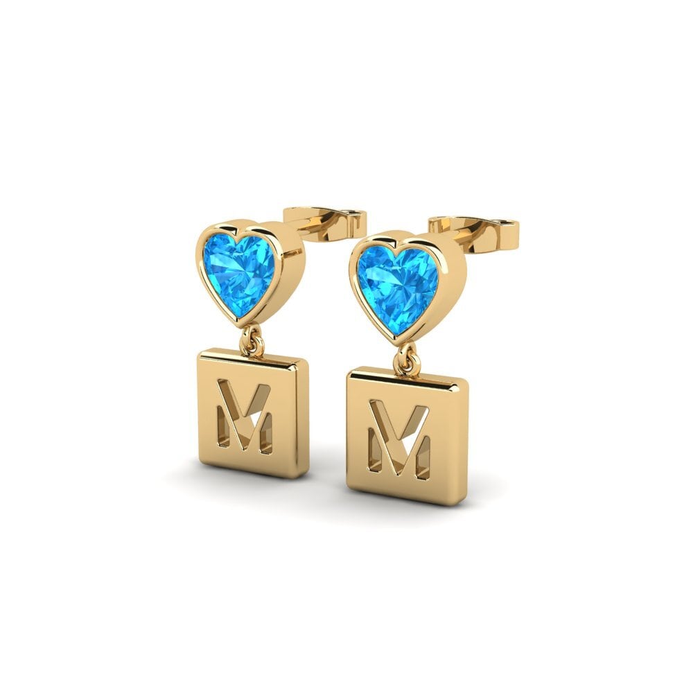 Blue Topaz Women's Earring Camminare - M